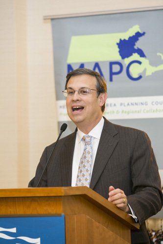 Marc Draisen, MAPC's Executive Director, MAPC 50th Anniversary Celebration, Boston, Mass., October 2013. Courtesy Marilyn Humphries. Marc Draisen, MAPC's Executive Director, MAPC 50th Anniversary Celebration, Boston, Mass., October 2013. Courtesy Marilyn Humphries.