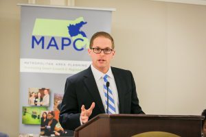 Adam Chapdelaine, Arlington Town Manager. MAPC Winter Council Meeting, Boston, Mass., February 26, 2014. Courtesy Marilyn Humphries.