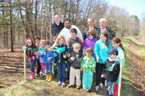 Aqueduct Trail opening, April 24, 2014, Natick, Mass. MAPC staff photo.