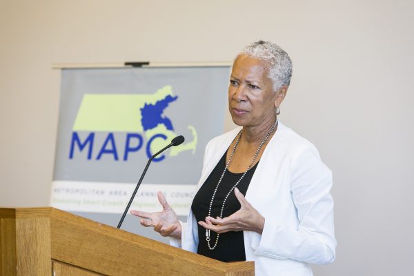 "When we solve problems for those who ae most vulnerable, we solve them for everyone." Angela Glover Blackwell, Founder and CEO of PolicyLink, in her keynote address. MAPC's State of Equity in Metro Boston Action Agenda Release, July 11, 2014, Cambridge, Mass. Courtesy Marilyn Humphries.