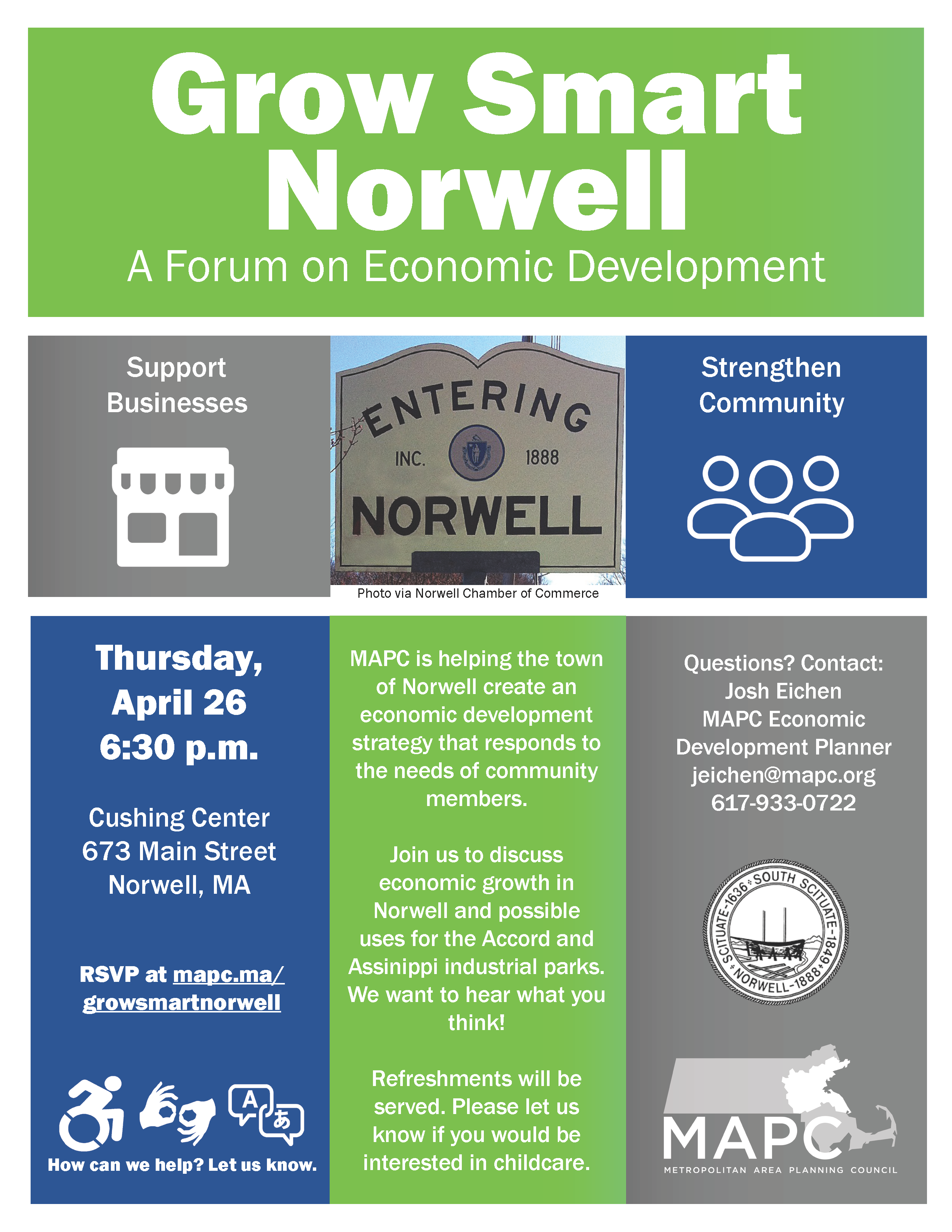 Grow Smart Norwell @ Cushing Center | Norwell | Massachusetts | United States
