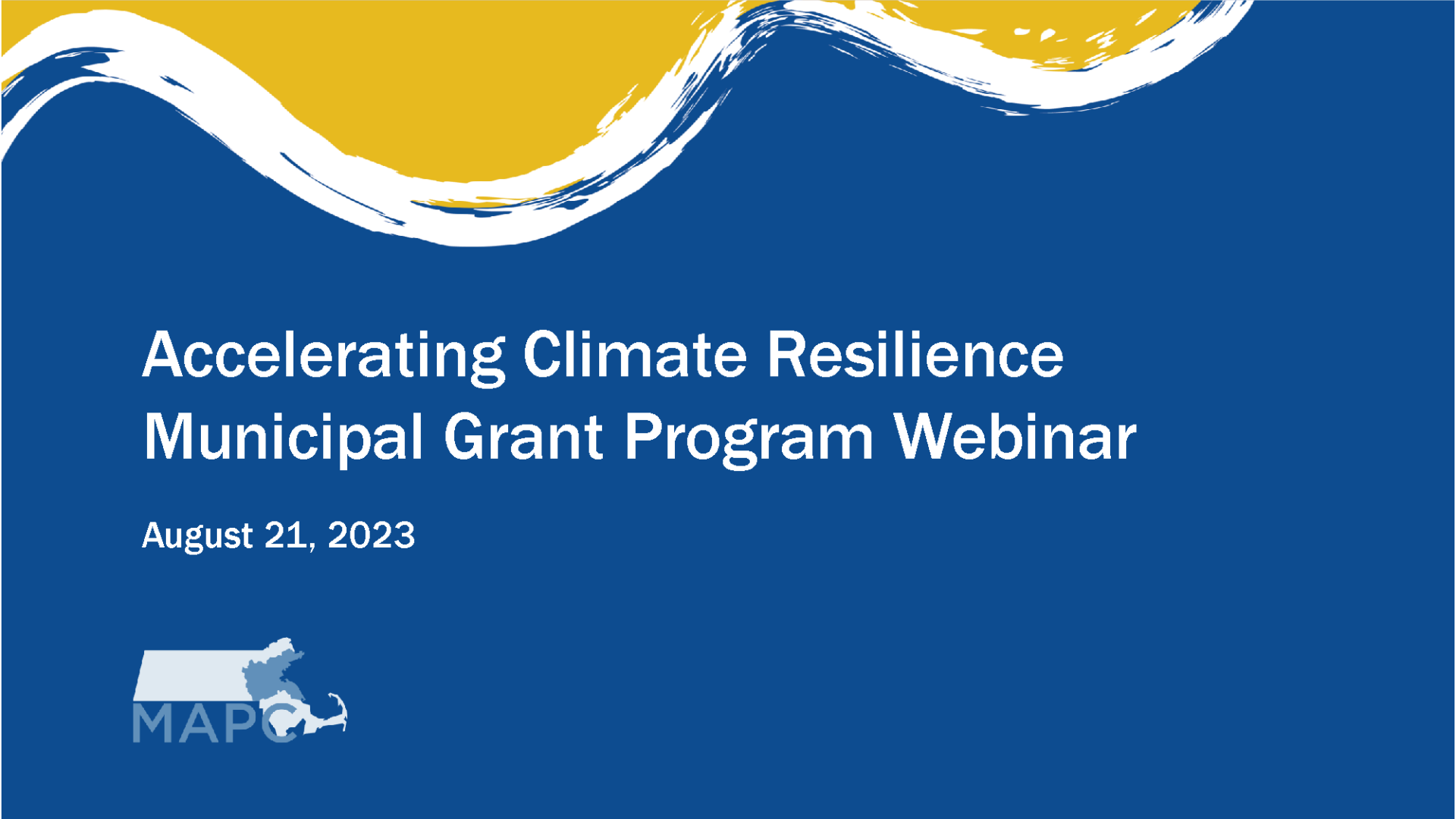 Accelerating Climate Resilience Grant Program – MAPC