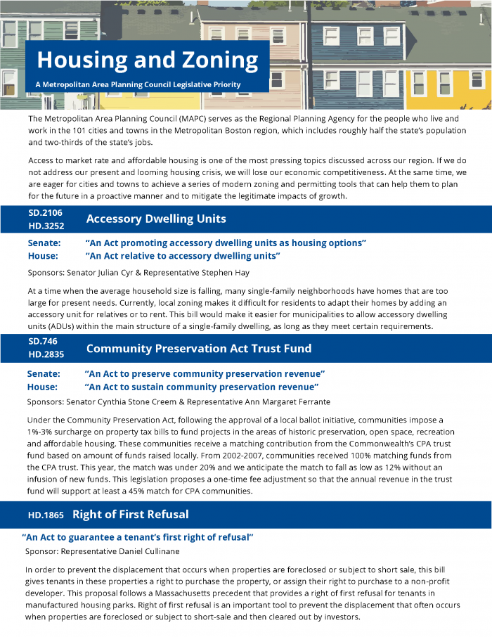 Mapc Bill MAPC’s 2019-2020 Legislative Priorities – MAPC