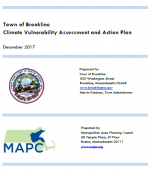 Cover of the Brookline Climate Vulnerability Assessment and Action Plan