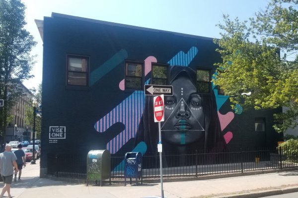 A mural on the side of a building in Lynn