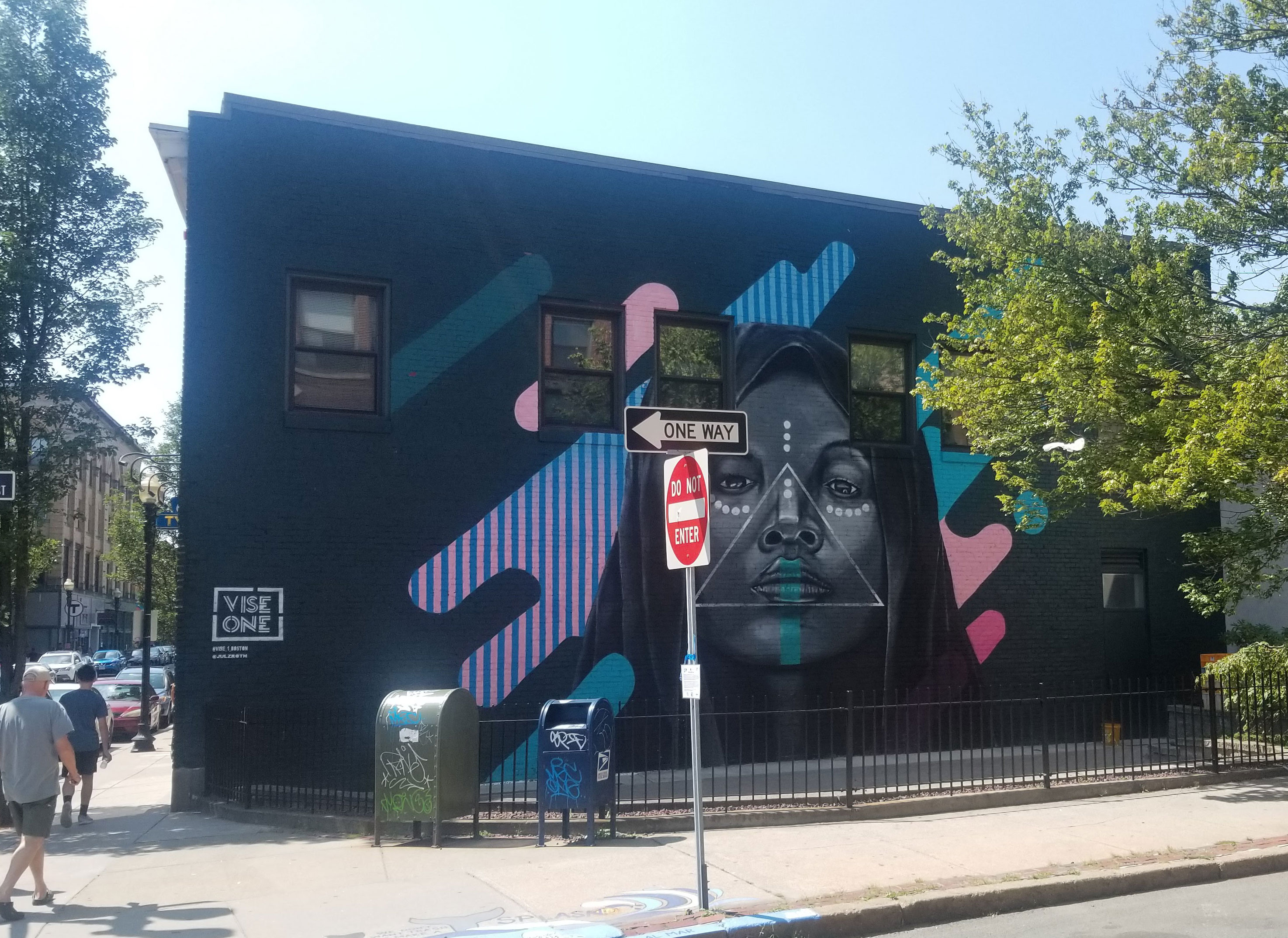A mural on the side of a building in Lynn