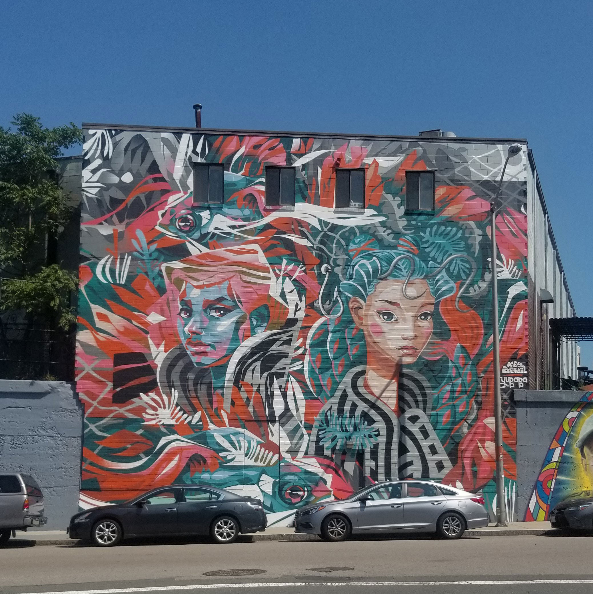 A mural on the side of a building in Lynn