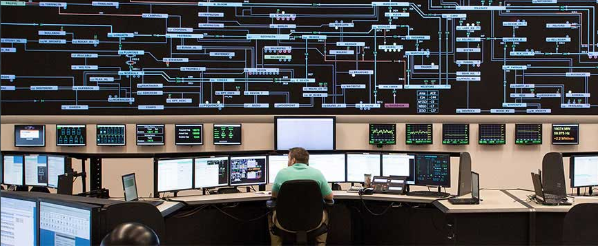 ISO-NE The ISO-NE master control center in Holyoke, MA, where grid operators monitor, dispatch, and direct the flow of electricity across our regional power grid.