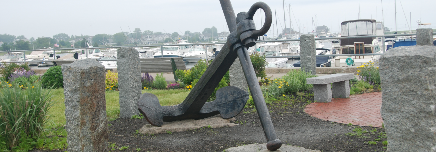 Giant anchor in scituate