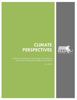 Cover of Climate Perspectives Report