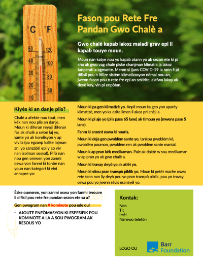 082520 MAPC Extreme Heat Brochure (Haitian) AUG2020-137 MAPA