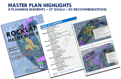 Rockland Master Plan Highlights 2 Rockland Master Plan Highlights: 8 Planning Elements, 27 Goal, 83 Recommendations
