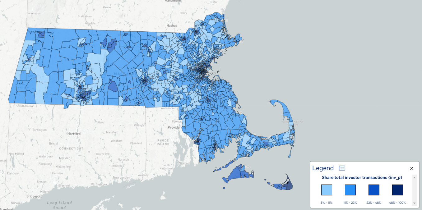 This map represents data from the Homes for Profit report. Select a geography on the map to see the data.