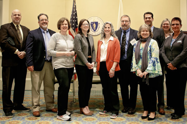 A photo of the regional planning agencies' leaders at the 2024 DLTA Day at the State House.