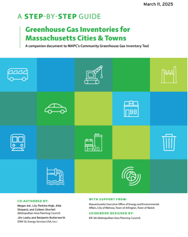 GHG Step by Step Guide cover A decorative cover of the Greenhouse Gas Inventories Step-by-Step Guide