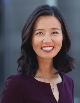 Headshot of City of Boston Mayor Michelle Wu.