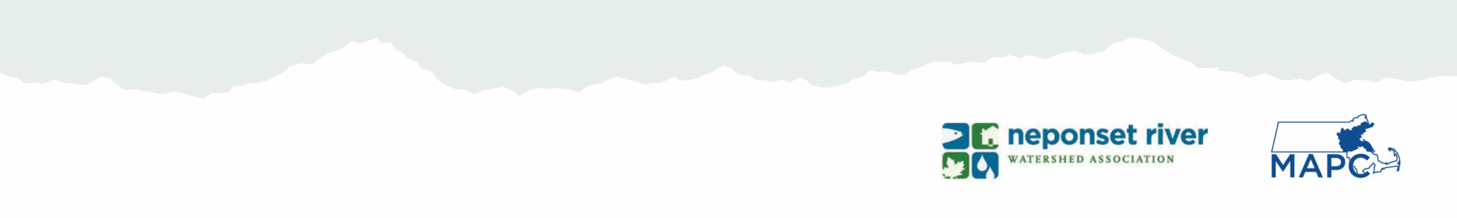 Logos for the Neponset River Watershed Association and MAPC.